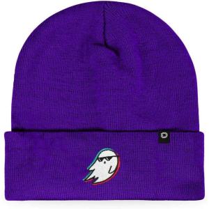 imageDALIX Ghost Life Embroidered Beanie Hat Knit Cap Cold Weather WomensPurple