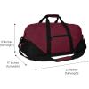 image21quot Large Duffle Bag with Adjustable StrapMaroon