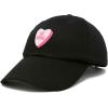 imageBe Mine Valentines Day Candy Hat Womens Embroidered Baseball CapBlack