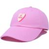 imageBe Mine Valentines Day Candy Hat Womens Embroidered Baseball CapLight Pink