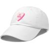 imageBe Mine Valentines Day Candy Hat Womens Embroidered Baseball CapWhite
