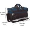 imageDALIX 17quot Blank Duffle Bag Duffel Bag Travel Size Sports Durable Gym BagNavy Blue
