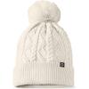 imageDALIX Cable Knit Pom Beanie Soft Stretch Skully Warm Fuzzy Faux Sherpa Winter Ski BeanieCream