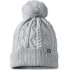 imageDALIX Cable Knit Pom Beanie Soft Stretch Skully Warm Fuzzy Faux Sherpa Winter Ski BeanieGray