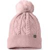 imageDALIX Cable Knit Pom Beanie Soft Stretch Skully Warm Fuzzy Faux Sherpa Winter Ski BeanieMauve