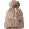 imageDALIX Cable Knit Pom Beanie Soft Stretch Skully Warm Fuzzy Faux Sherpa Winter Ski BeanieTan