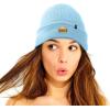 imageDALIX Embroidered Cheeseburger Beanie Cap Cuffed Knit Hat Men WomenBaby Blue