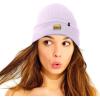 imageDALIX Embroidered Cheeseburger Beanie Cap Cuffed Knit Hat Men WomenLavender