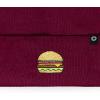 imageDALIX Embroidered Cheeseburger Beanie Cap Cuffed Knit Hat Men WomenMaroon