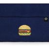imageDALIX Embroidered Cheeseburger Beanie Cap Cuffed Knit Hat Men WomenNavy Blue