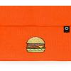imageDALIX Embroidered Cheeseburger Beanie Cap Cuffed Knit Hat Men WomenNeon Orange