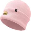 imageDALIX Embroidered Cheeseburger Beanie Cap Cuffed Knit Hat Men WomenPink