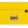 imageDALIX Embroidered Cheeseburger Beanie Cap Cuffed Knit Hat Men WomenYellow