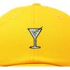 imageDALIX Martini Embroidered Cap Cotton Baseball Cute Cool Dad Hat WomensGold