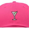 imageDALIX Martini Embroidered Cap Cotton Baseball Cute Cool Dad Hat WomensHot Pink