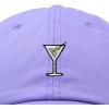 imageDALIX Martini Embroidered Cap Cotton Baseball Cute Cool Dad Hat WomensLavender