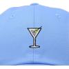 imageDALIX Martini Embroidered Cap Cotton Baseball Cute Cool Dad Hat WomensLight Blue
