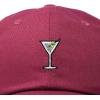 imageDALIX Martini Embroidered Cap Cotton Baseball Cute Cool Dad Hat WomensMaroon
