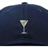 imageDALIX Martini Embroidered Cap Cotton Baseball Cute Cool Dad Hat WomensNavy Blue