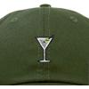 imageDALIX Martini Embroidered Cap Cotton Baseball Cute Cool Dad Hat WomensOlive