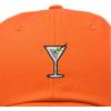 imageDALIX Martini Embroidered Cap Cotton Baseball Cute Cool Dad Hat WomensOrange