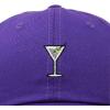 imageDALIX Martini Embroidered Cap Cotton Baseball Cute Cool Dad Hat WomensPurple
