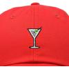 imageDALIX Martini Embroidered Cap Cotton Baseball Cute Cool Dad Hat WomensRed