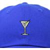 imageDALIX Martini Embroidered Cap Cotton Baseball Cute Cool Dad Hat WomensRoyal Blue