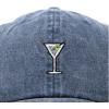imageDALIX Martini Embroidered Cap Cotton Baseball Cute Cool Dad Hat WomensWashed Navy Blue
