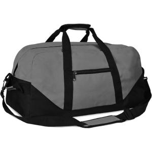 image21quot Large Duffle Bag with Adjustable StrapGray