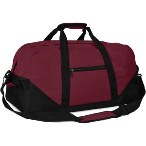 image21quot Large Duffle Bag with Adjustable StrapMaroon