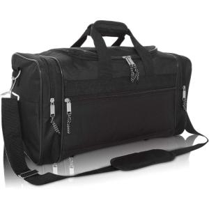 imageDALIX 17quot Blank Duffle Bag Duffel Bag Travel Size Sports Durable Gym BagBlack