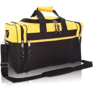 imageDALIX 17quot Blank Duffle Bag Duffel Bag Travel Size Sports Durable Gym BagGold