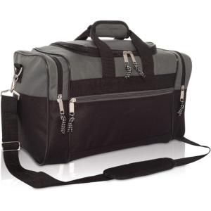 imageDALIX 17quot Blank Duffle Bag Duffel Bag Travel Size Sports Durable Gym BagGray