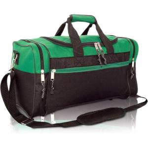 imageDALIX 17quot Blank Duffle Bag Duffel Bag Travel Size Sports Durable Gym BagGreen