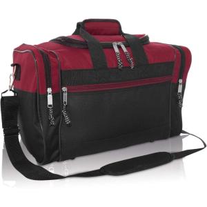 imageDALIX 17quot Blank Duffle Bag Duffel Bag Travel Size Sports Durable Gym BagMaroon