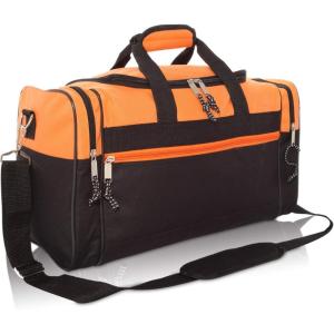 imageDALIX 17quot Blank Duffle Bag Duffel Bag Travel Size Sports Durable Gym BagOrange