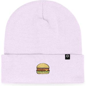 imageDALIX Embroidered Cheeseburger Beanie Cap Cuffed Knit Hat Men WomenLavender
