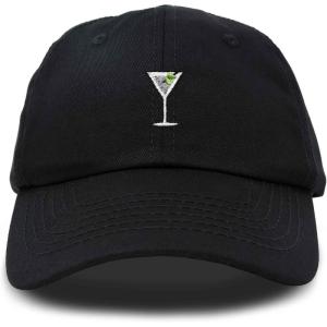 imageDALIX Martini Embroidered Cap Cotton Baseball Cute Cool Dad Hat WomensBlack