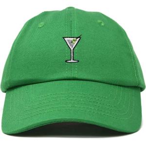 imageDALIX Martini Embroidered Cap Cotton Baseball Cute Cool Dad Hat WomensKelly Green