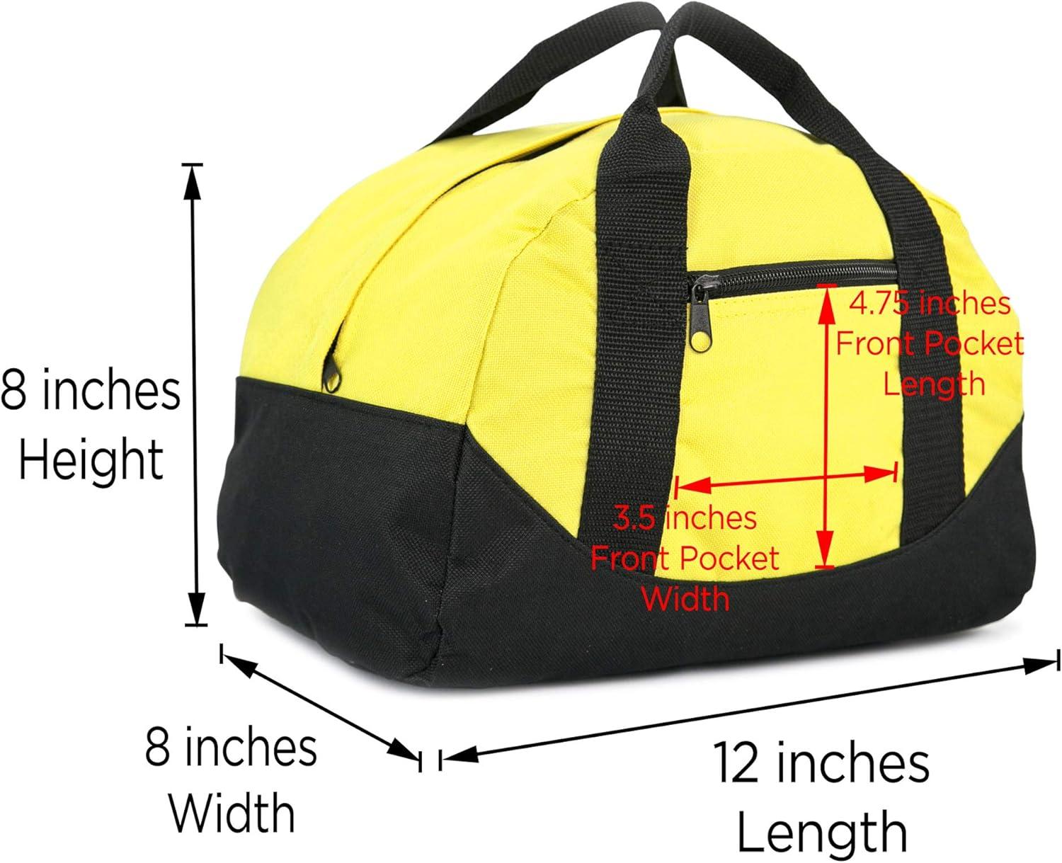 image12quot Mini Two Tone Duffle BagYellow