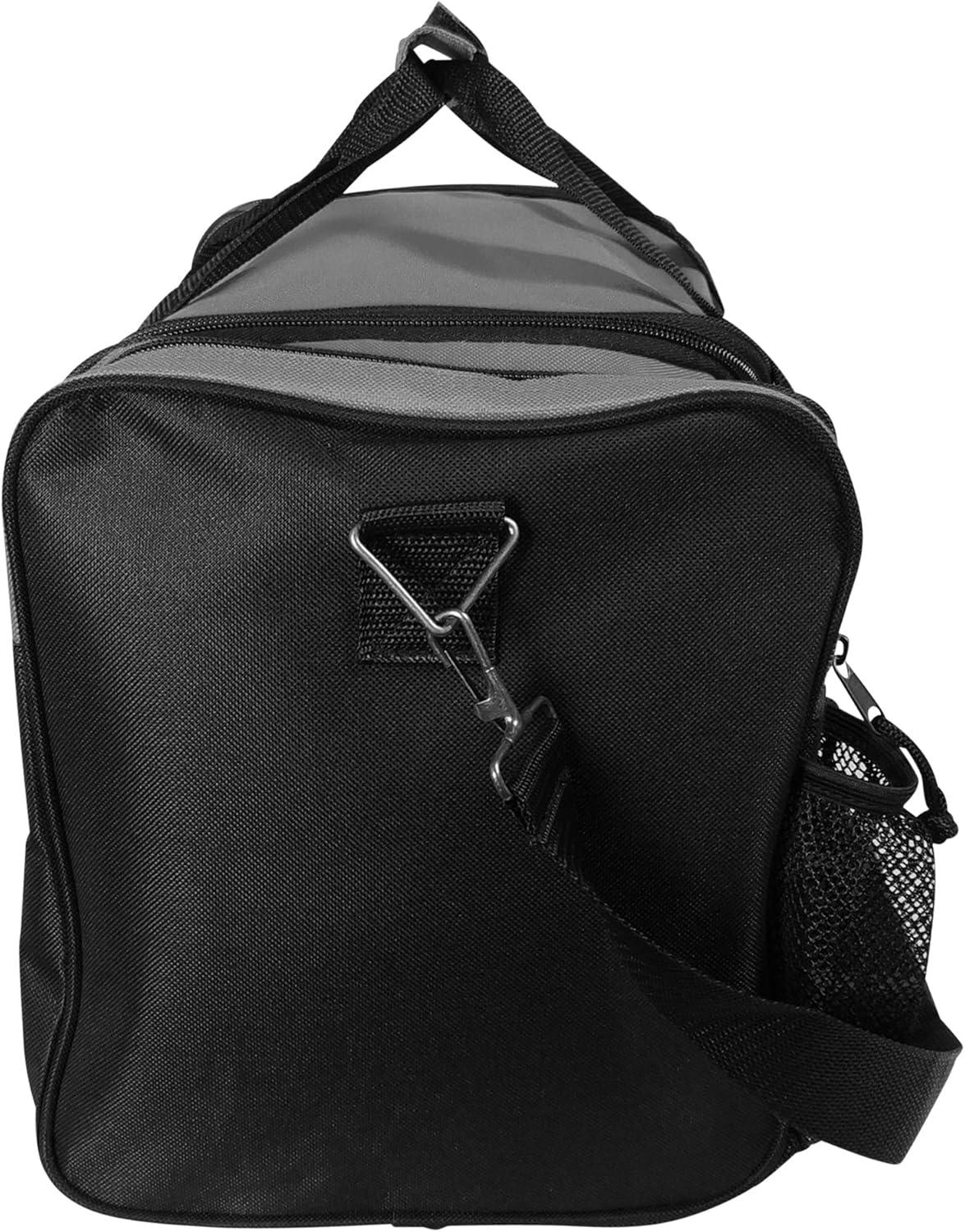 imageDALIX 17quot Duffle Bag Dual Front Mesh Pockets Black Gold Gray Dark Green Navy Blue Maroon Royal Blue Orange Pink Purple Red WhiteGray