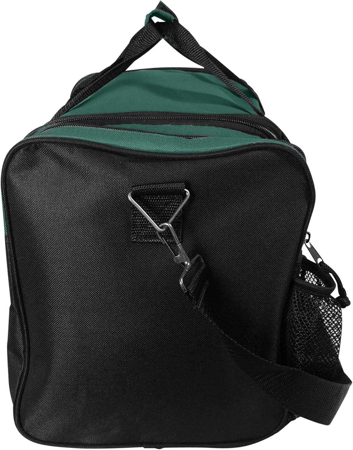 imageDALIX 17quot Duffle Bag Dual Front Mesh Pockets Black Gold Gray Dark Green Navy Blue Maroon Royal Blue Orange Pink Purple Red WhiteGreen
