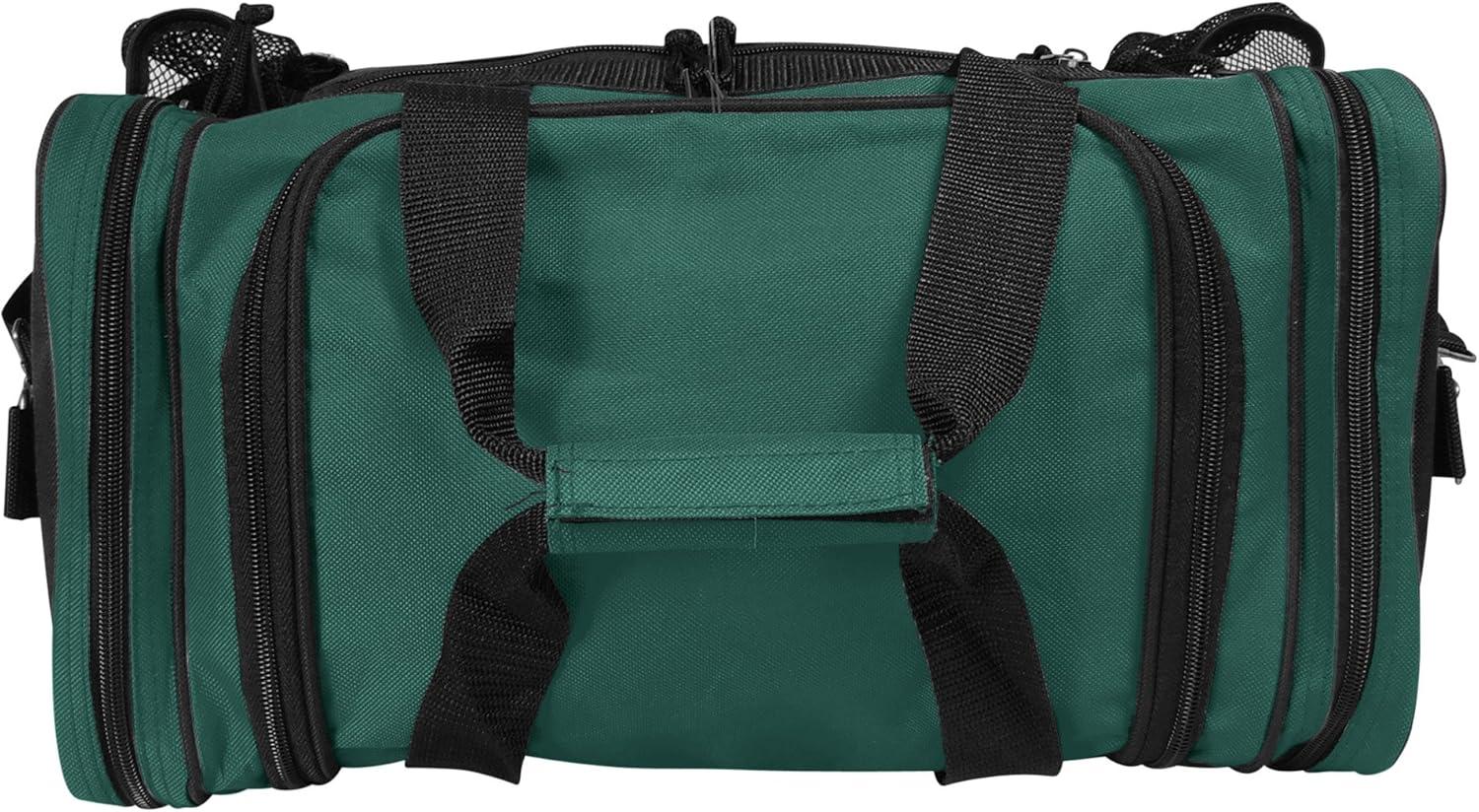 imageDALIX 17quot Duffle Bag Dual Front Mesh Pockets Black Gold Gray Dark Green Navy Blue Maroon Royal Blue Orange Pink Purple Red WhiteGreen