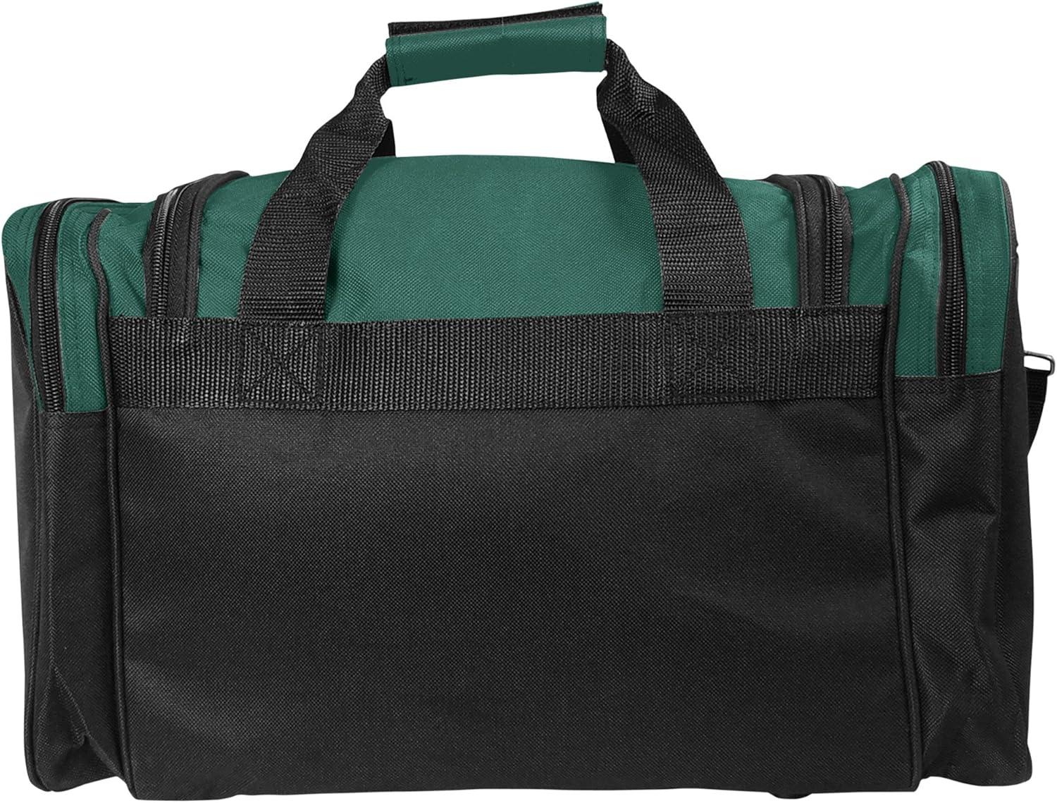 imageDALIX 17quot Duffle Bag Dual Front Mesh Pockets Black Gold Gray Dark Green Navy Blue Maroon Royal Blue Orange Pink Purple Red WhiteGreen