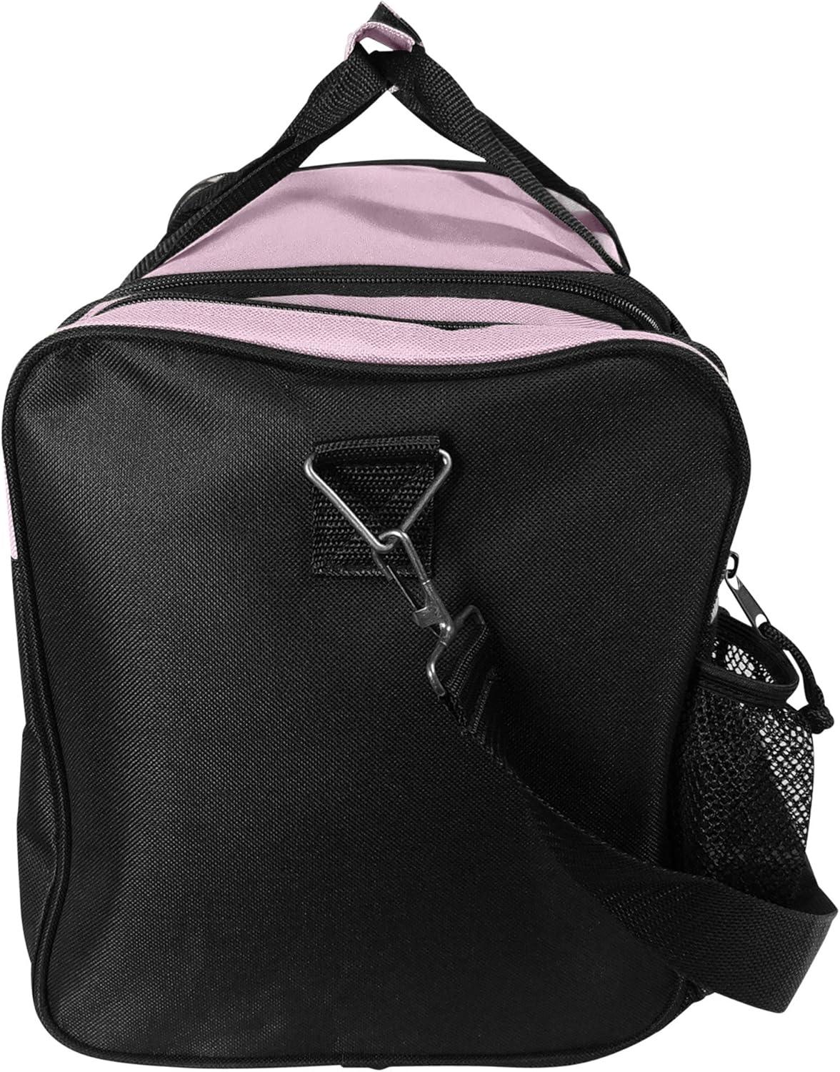 imageDALIX 17quot Duffle Bag Dual Front Mesh Pockets Black Gold Gray Dark Green Navy Blue Maroon Royal Blue Orange Pink Purple Red WhitePink