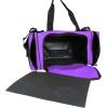 imageDALIX 17quot Duffle Bag Dual Front Mesh Pockets Black Gold Gray Dark Green Navy Blue Maroon Royal Blue Orange Pink Purple Red WhitePurple