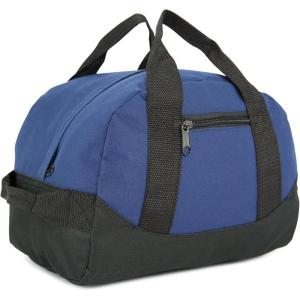 image12quot Mini Two Tone Duffle BagNavy Blue