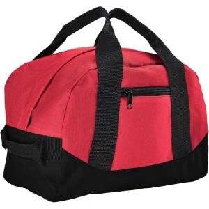 image12quot Mini Two Tone Duffle BagRed