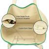 imageDALIX 22 Extra Large Zippered Shopping Tote Grocery Bag with Outer Pocket in Green